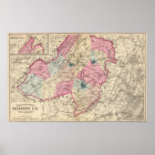 Poster Comté de Morris, NJ (Devant)