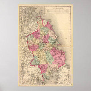 Poster Comté de Plymouth