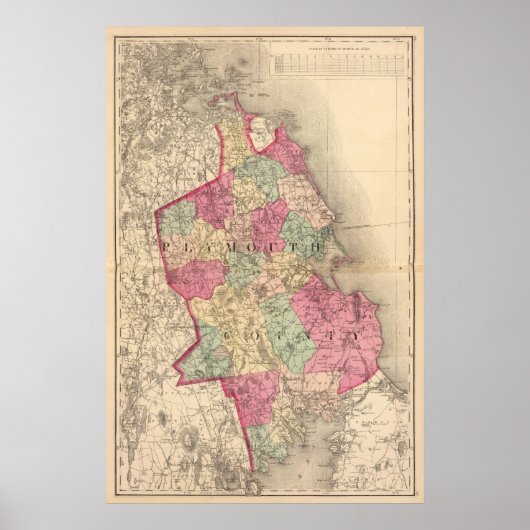 Poster Comté de Plymouth (Devant)