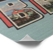 Poster Comté de Porte - Scènes de grandes lettres (Coin)