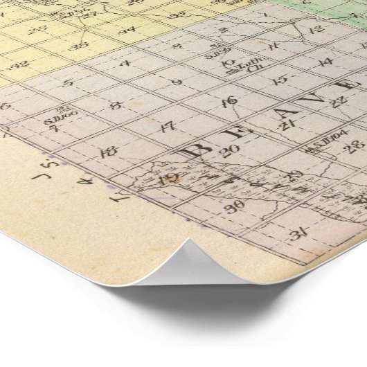 Poster Comté de République, Kansas (Coin)