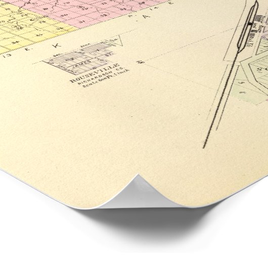 Poster Comté de Richardson, Nebraska (Coin)