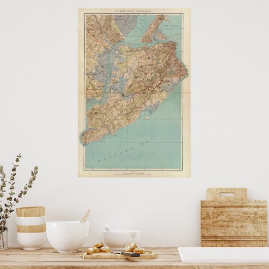 Poster Comté de Richmond et Staten Island (Cuisine)