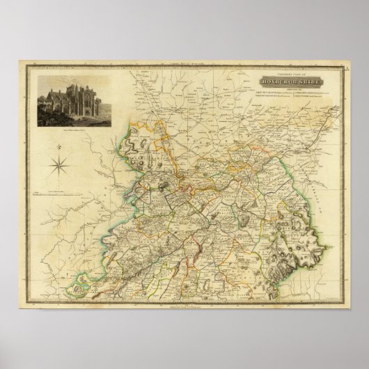 Poster Comté de Roxburgh-Nord (Devant)