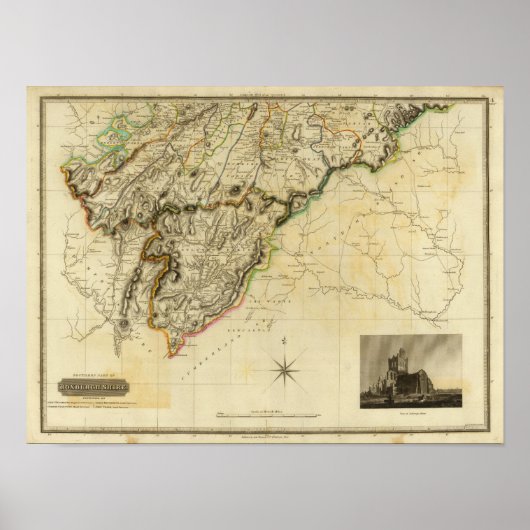 Poster Comté de Roxburgh Sud (Devant)