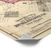 Poster Comté de S Burlington, NJ (Coin)