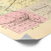 Poster Comté de Saunders, Nebraska (Coin)