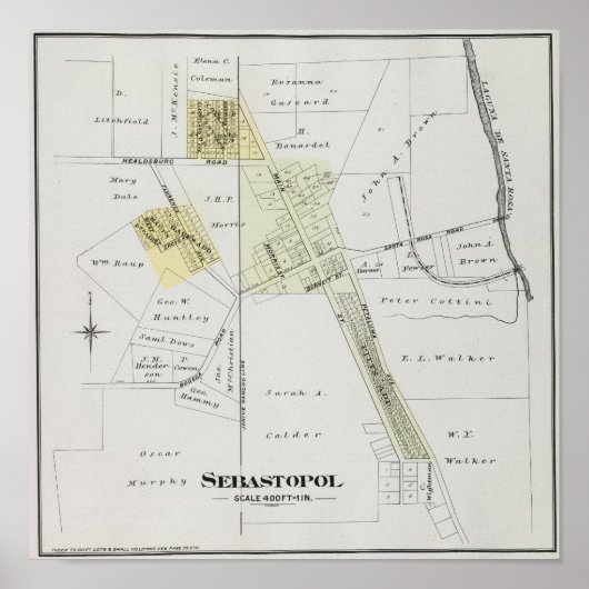 Poster Comté de Sonoma, Californie 12 (Devant)