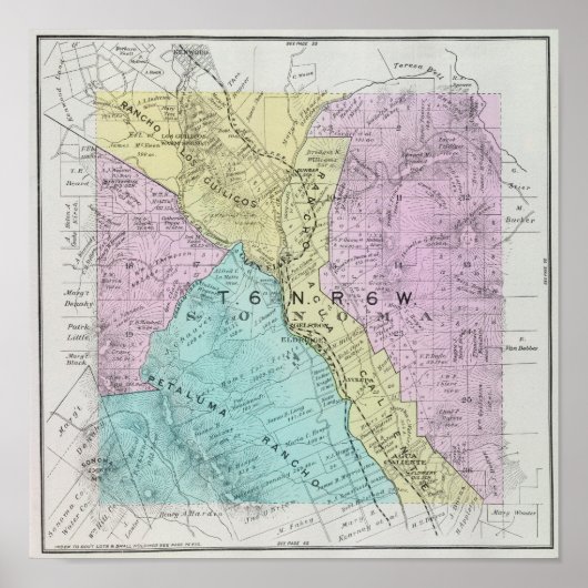 Poster Comté de Sonoma, Californie 22 (Devant)