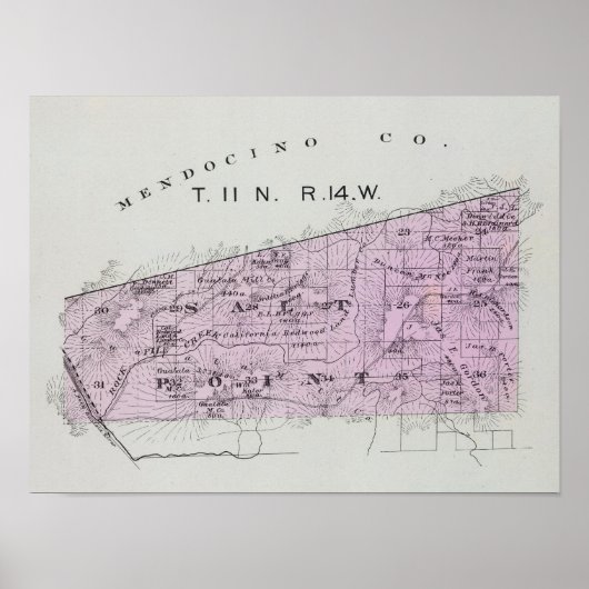 Poster Comté de Sonoma, Californie 36 (Devant)