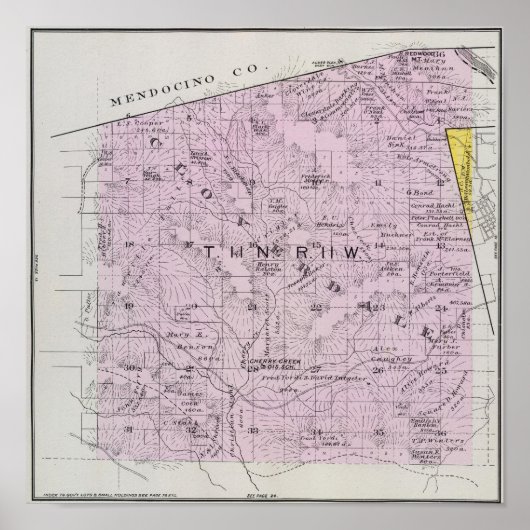 Poster Comté de Sonoma, Californie 7 (Devant)