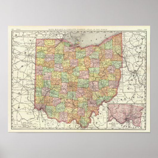 Poster Comté d'Ohio et Hamilton (Devant)