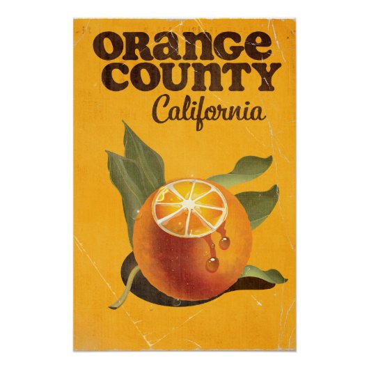 Poster Comté d'Orange Californie (Devant)
