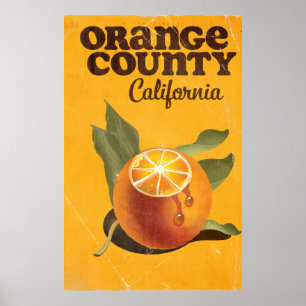 Poster Comté d'Orange Californie 
