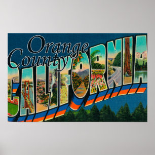 Poster Comté d'Orange, la Californie - grandes scènes de