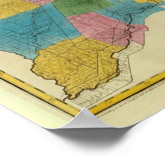 Poster Comté d'Otsego (Coin)