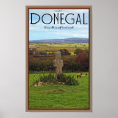 Poster Comté du Donegal - Croix de pierre (Devant)