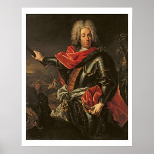 Poster Comte général Johann Matthias von der Schulenburg