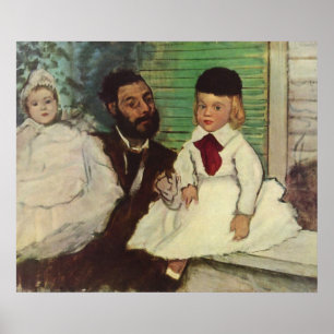 Poster Comte Lepic et ses filles - Edgar Degas