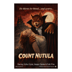 Poster Comte Nutula Rétro Parodie de Film