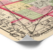 Poster Comtés de Douglas, Edgar, Coles, Cumberland, Clark (Coin)