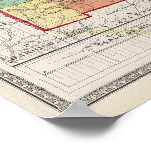 Poster Comtés de l'Ohio (Coin)