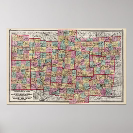 Poster Comtés de l'Ohio 2 (Devant)