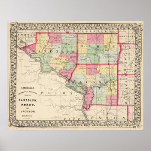 Poster Comtés de Randolph, Perry, Jackson