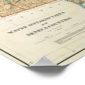 Poster Comtés de Wayne, Ontario, Yates, Seneca (Coin)