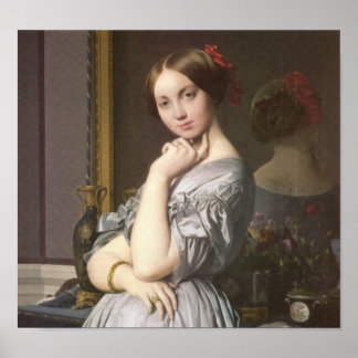 Poster Comtesse d'Haussonville (détail), Ingres