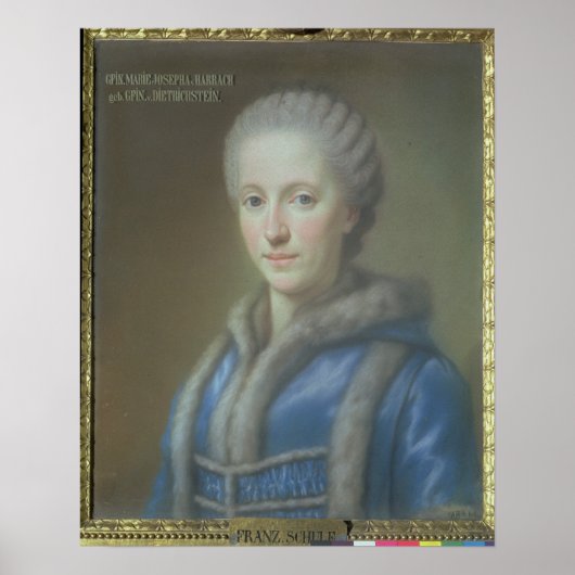 Poster Comtesse Maria Josepha von Harrach (Devant)