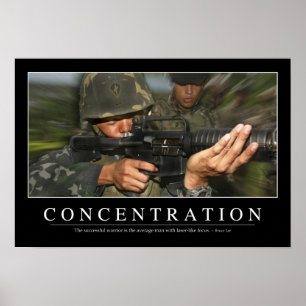 Poster Concentration : Devis inspirant