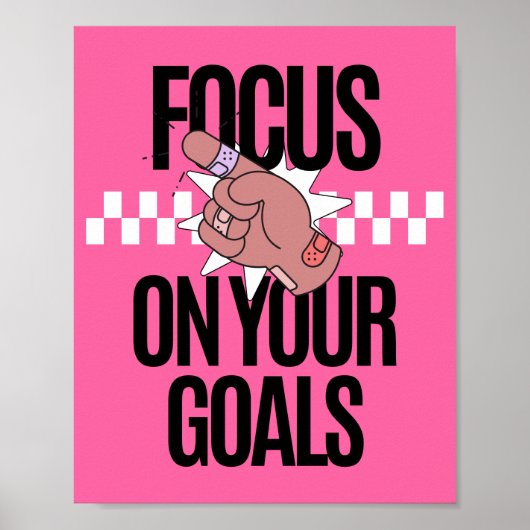 Poster Concentration Sur Vos Objectifs Inspiration (Devant)