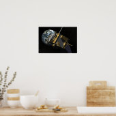 Poster Concept artistique de la reconnaissance lunaire Or (Cuisine)