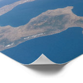 Poster Concept artistique de NanoSail-D dans l'espace (Coin)