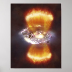 Poster Concept d'artiste d'une galaxie