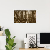 Poster Concept de domaine forestier (Bureau à domicile)