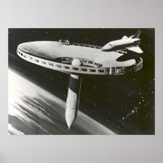 Poster Concept de la station spatiale de la NASA 1977 (Devant)