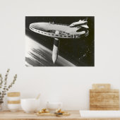 Poster Concept de la station spatiale de la NASA 1977 (Cuisine)