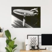 Poster Concept de la station spatiale de la NASA 1977 (Bureau à domicile)
