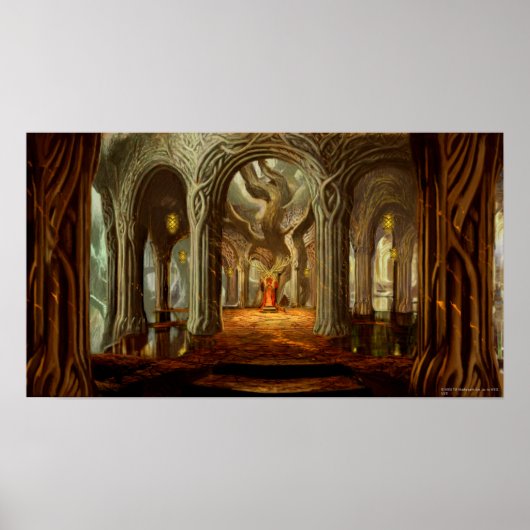 Poster Concept de salle du Trône du domaine boisé (Devant)
