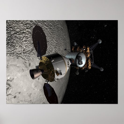 Poster Concept du véhicule d'exploration de l'équipage Or (Devant)