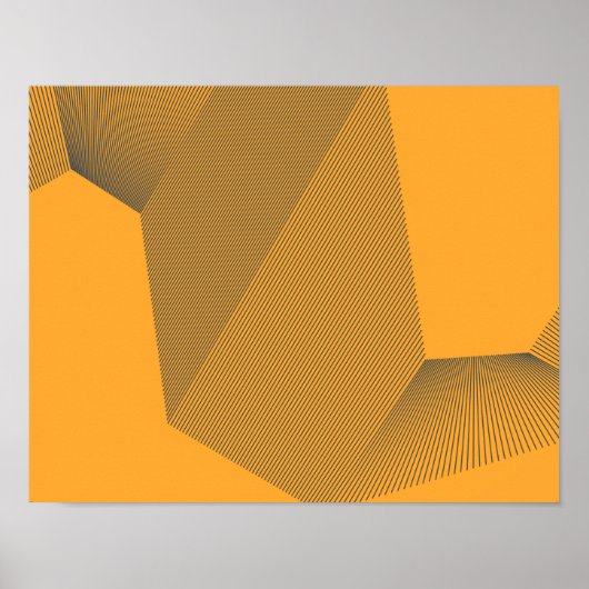 Poster Concept moderne, urbain, jaune, audacieux et simpl (Devant)