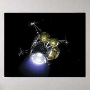 Poster Concept of a crew blasting off