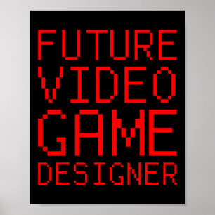 Poster Concepteur de jeux vidéo pour enfants