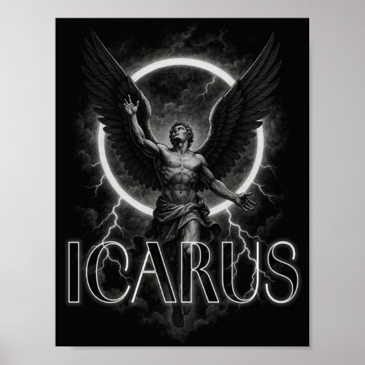 Poster concepteur esthétique d'affiche ICARUS (Devant)