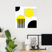 Poster Conception abstraite (Bureau à domicile)
