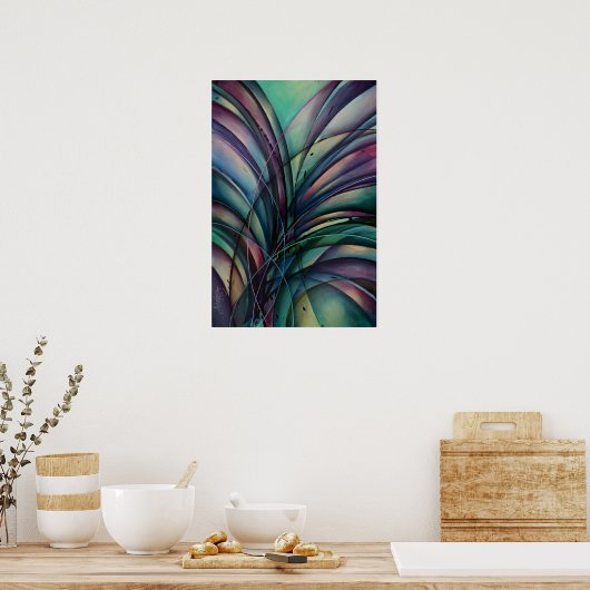 Poster "Conception abstraite" (Cuisine)