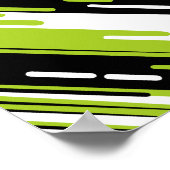 Poster Conception Abstraite à Rayures Diagonales Dynamiqu (Coin)