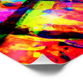 Poster Conception abstraite colorée (Coin)